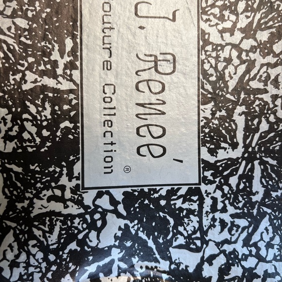 Sparkly Gold J. Renee' Shoes , size 7M with stretch strap & 2 3/4 inches heels. - Picture 6 of 9